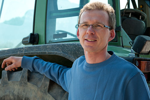 Christan Gumpinger auf der Weide